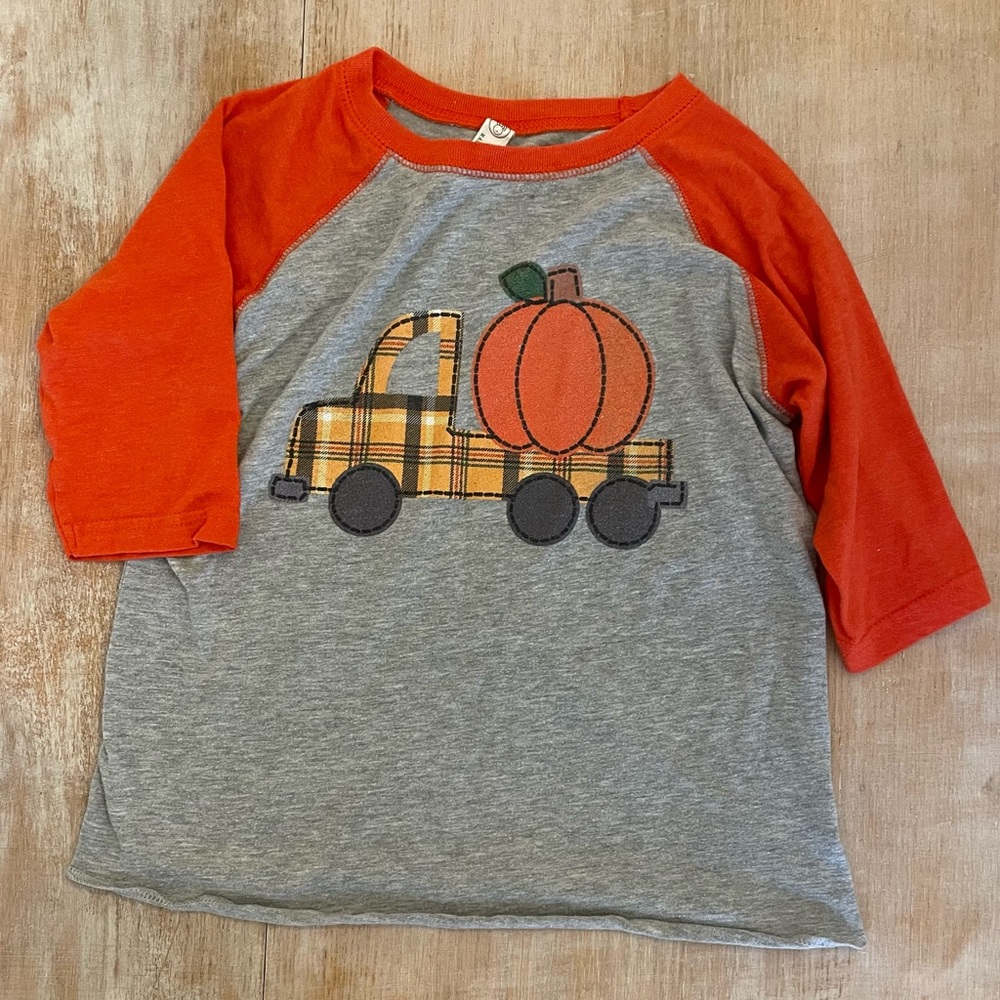 Rabbit skins fall truck grey and orange t-shirt